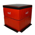 USI UNIVERSAL THE UNBEATABLE Soft Plyo Box, SPB24 Jump Training & Conditioning-Plyo Jump Box for Jump Training Fitness Workout Exercise (Size 61x61x60 cm)