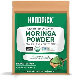 Organic Moringa Powder (397g/14oz) USDA Organic Moringa Oleifera Leaf Powder | Gluten-Free & Vegan | Perfect for Smoothies, Drinks, Tea & Recipes