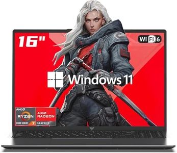 MALLRACE 2025 AMD Gaming Laptop, 15.6 inch Laptop Computer with AMD Ryzen 7 5000 Series(8C/16T, Up to 4.5GHz), 16GB RAM 512GB NVMe SSD Laptop, Radeon RX Vega 8 Graphics, WiFi-6, Backlit KB, HDMI