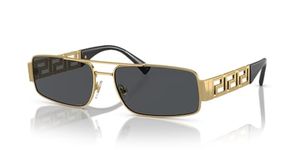 Versace Men's Modern Sunglasses, Gold, 60