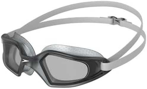 Speedo Unisex Adult's Hydropulse Swimming Goggles, White/Elephant/Light Smoke, One Size
