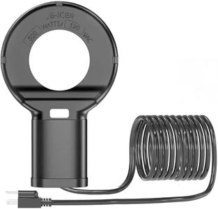 ORQEMG 500W Chicken Water Heater with Thermostat,Cast Aluminum Submersible Bird Bath De-Icer for Plastic/Metal Poultry,Power Cord 9.8 Ft,Black