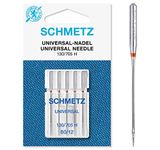 SCHMETZ Domestic Sewing Machine Needles | 5 Universal Needles 130/705 H Needle Size 80/12 | Suitable for a Wide Range of Fabrics | for on All Conventional Household Sewing Machines