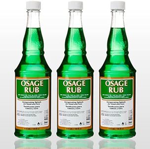 Jeris Osage Rub Professional – Bottle of 14 Fl Oz Each with Menthol and Eucalyptus Fragrance, Formulated for Use in The Face and Scalp, a Gift The Fresh to The Men´s Skin (3 Pack / 42 Fl Oz Total)