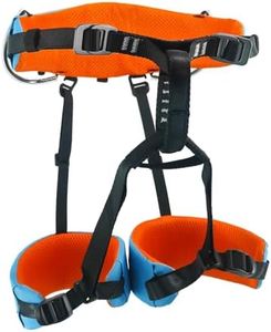NewDoar Climbing Harness,Thin & Lightweight Rock Climbing Harness,Kids Half Body Harness,Waist Protection Comfortable Adjustable Safety Belt for Rappelling Fire Rescuing Tree Climbing Arborist