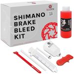 BleedZone Bike Bleed Kit for Shimano Brakes, Brake Bleeder Kit, Bike Hydraulic Brake Kit with 120ml Mineral Oil, Fits with Shimano Bike, Mountain Bike Brake Bleeder Kit, Bicycle Brake Bleed Kit