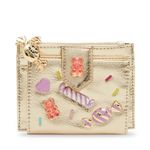 Betsey Johnson Women's Candy Bifold Wallet, Gold, One Size