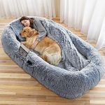 Jolitac Human Sized Dog Bed, Human Dog Bed XXL, Extra Large Size Bed for People Adults and Pets, Giant Beds Dogs with Removable Cover, For People, Families, Pet 185x110x35cm