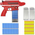 AGM MASTECH Soft Bullet Toy Gun, Empty Shell Ejecting Design, Enhanced Scope, Fast Dart loader, 40 Soft Foam Darts, 20 Shells, 2 Magazines. Toy Blaster Gun for Parties, Family Fun, Kids & Adults(Red)