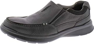 Clarks Men's Cotrell Free Loafer, Black Oily Leather, 10.5 Wide