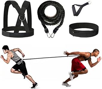 4-Pz Bungee Corda Resistenza Set Solo o Partner Ldeal per Taekwondo Hockey Tennis Calcio Pallacanestro Scherma Laterale Movimento Sprint Sovracvelocità