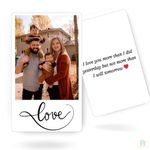 Ardour House Customised Photo Wallet Card Gift for Your Boyfriend or Girlfriend With Spotify Song Photo Card and Music Player Design In Backside (Polaroid Style)