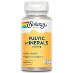 Solaray Fulvic Minerals 100 mg | Himalayan Shilajit | Healthy Digestion, Skin & Brain Support | 30 VegCaps