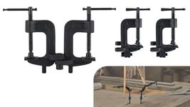 kewanqi 90 Degree Right Angle Clamp,2PCS Corner Clamps for Woodwork, Single Handle Aluminium Alloy Clamp,