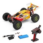 GoolRC WLtoys 144010 RC Car, 1:14 Scale 2.4GHz Remote Control Car, 4WD 75km/h High Speed Racing Car, Off-Road Buggy Drift Car RTR with Brushless Motor and Metal Chassis for Kids Adults