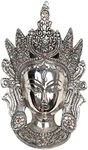 ARTVARKO Tara Devi Statue Tibetan Buddha Buddhist Metal Idol Deity ArtvarFace Mask Wall Hanging Tibetan Goddess Religious for Health Happiness Wealth Idol Home Decor Sculpture Height 9 Inches