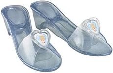 Rubie's Girl's Cinderella Jelly Shoes, Blue, 3 US Little Kid