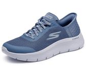 Skechers Women's Go Walk Flex Hands Free Slip-Ins-Grand Entry Sneaker, Blue, 7 Wide