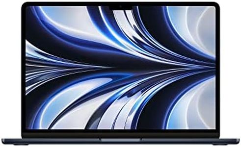 Apple 2022 MacBook Air laptop with M2 chip: 13.6-inch Liquid Retina display, 8GB RAM, 256GB SSD storage, backlit keyboard, 1080p FaceTime HD camera. Works with iPhone and iPad; Midnight; English