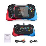 Toyshine Handheld Game Console with 500 Classic Games 3.5 Inch Screen 1200mAh Rechargeable Battery Support 2 Players and TV Connection Best for Kids Birthday Return Gift - Model B (Black)