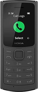 Nokia 110, 1.8 Inch S30+ Feature Phone with 4G Volte Connectivity, Up to 32GB External Memory, 1020mAh Removable Battery, Camera, FM Radio (Wired and Wireless Dual Mode) - Black