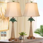 Set of 2 Coastal Palm Tree Table La