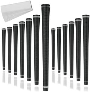 Karma Revolution Black Standard Golf Grips, 13 Pack with 13 Golf Grip Tape Strips