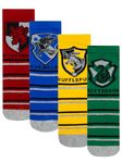 Harry Potter Socks | Hufflepuff, Ravenclaw, Slytherin, Gryffindor Socks | Fun Socks | Multicolor 10-12