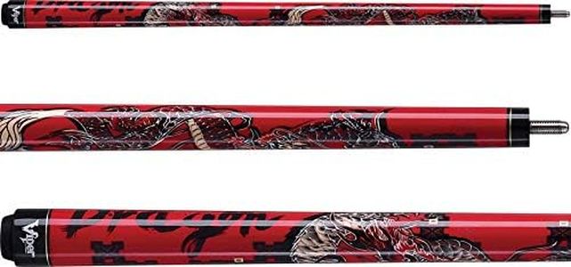 Viper Junior 48" 2-Piece Billiard/Pool Cue, Dragon, 16 Ounce, One Size,Red