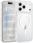 FNTCASE for iPhone 18 Pro Max Case / 17 Pro Max Case, Fit for Magsafe Clear