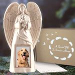 Muldale Dog Memorial Gifts - Pet Loss Gifts for Indoor or Outdoor - Photo Frames Dog Memorial Angel for Garden - 28cm - Pet Bereavement Gifts