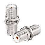 Superbat SO239 Adapter UHF Bulkhead Connector UHF Female to Female Bulkhead Connector, 2pcs