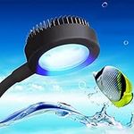 Full Spectrum Aquarium Light, Small Clip Light for Fish Tank with 2 Blue 10 White LED, 5W Brightness, for 3-5mm Thick (Black)