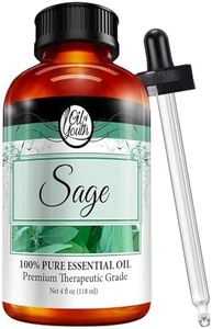 Oil of Youth Essential Oils 4oz - Sage Essential Oil - 4 Fluid Ounces - Sage Oil - Sage Aromatherapy Oil - Sage Essential Oil for Diffuser