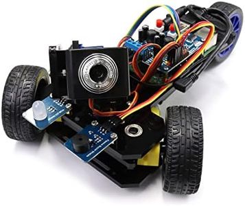 Freenove Three-Wheeled Smart Car Kit for Raspberry Pi 5 4 B 3 B+ B A+, Video Mode, Radar Mode, App Control, Ultrasonic Distance Sensor, Camera, Servo (Raspberry Pi NOT Included)