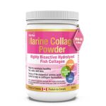 Marine Collagen Powder with Hyaluronic Acid, Vitamin C, and Silica – 305g | Hydrolyzed Collagen Peptides | Type I Marine Collagen Powder for Women & Men | Maintain Healthy Skin, Hair, and Nail | Herba - Made in Canada