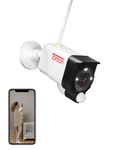 [Add -on 3MP Camera] Tonton 3MP Ultra HD Wireless IP Network Camera Outdoor Indoor Security Camera with PIR Sensor, 2 Way Audio, Floodlight, Suitable for All of Tonton NVR and All in one Kits