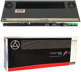 SPEAKER, 1 amplificatore stereo compatibile con AUDIO SYSTEM F2-600 F2 600 2 canali classe ab 2 x 460 watt rms a 2 ohm 3000 watt max spl cofano auto, 1 pezzo