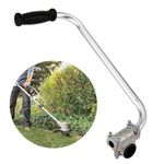 Luojuny Ergonomic Weed Eater Handle Extension, Weedeater Handle Extension with Bracket Clamp, Stainless Steel String Trimmer handle, Weed Wacker Trimmer Grip for Lawn Care Landscaping Yard Trimming