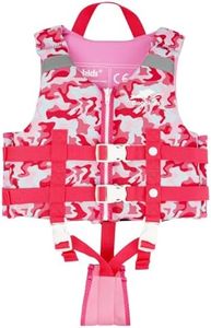 Gogokids Toddler Swim Vest, Kids Float Jacket for 20-30-40-50 lbs Girls and Boys, Float Swimwear with Duel Adjustable Safety Strap, for 2-9 Year Old Children