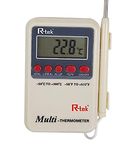 R-tek Multipurpose Digital Multi Stem Thermometer with External Sensing Probe(Aquarium, Fridge, Mach