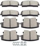 SCITOO Ceramic Brake Pads 8pcs Front Rear Set fit for 2005-2017 for Chrysler 300,2009-2017 for Dodge Challenger,2006-2017 for Dodge Charger,2005-2008 for Dodge Magnum