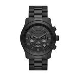 Michael Kors Runway Chronograph Black Stainless Steel Men's Watch (Model: MK9073)