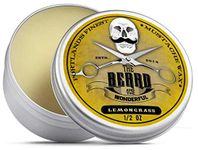 Moustache Wax Beard Wax 15ml – Promotes Facial Hair Growth with Moisture Resistant Feature – Ideal Beard Styling for Men with All Natural Ingredients, Strong Hold, & Lemongrass Scent Wax