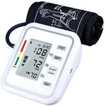 Blood Pressure Monitor for Home Use, Blood Pressure Machine with Voice Broadcast and Large Cuff Home BP Machine White