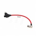 HangTon 12G SDI Video Galvanic Isolator Surge Protection BNC Coax Cable for RED Komodo Alexa Blackmagic Camera Atomos Monitor (Red-Angled 18")