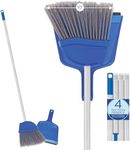 Angle Broom w/Dustpan, Indoor, 9.25