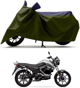 RS ENGLAND - All Season Protection Bike Cover for New Revolt RV Blaze X Electric Bike Cover with Water-Resistant and Dust Proof Premium 190T Fabric_Navy Stripe with Olive Body