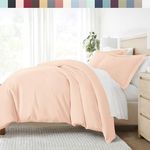 Linen Market Premium Ultra Soft 3 Piece Duvet Cover Set Full/Queen Blush