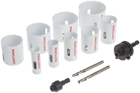 CRAFTSMAN Hole Saw Kit, Bi-Metal Set with Case, 13-Piece (CMAH1SET13)